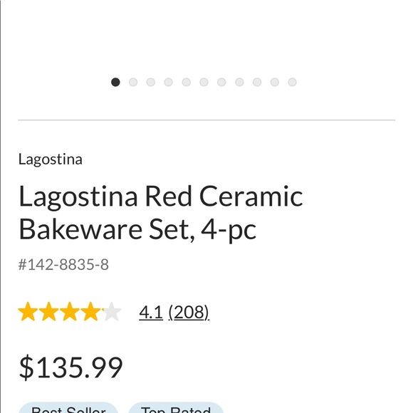 Lagostina 4 piece ceramic bake set - Picture 9 of 9
